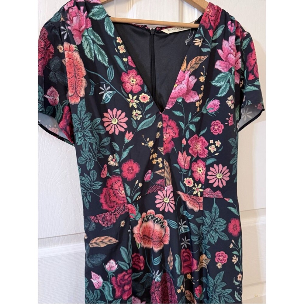 NWT Wayward Fancies Black & Red Floral Maxi Dress XL